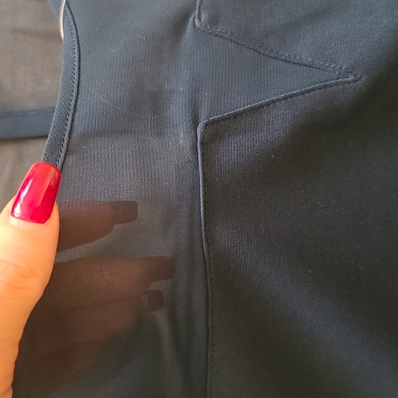 Ann Taylor Green Mesh Long Sleeves Round Neck Blouse Size M - Picture 2 of 8